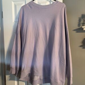 Lavender Oversized Sweatshirt